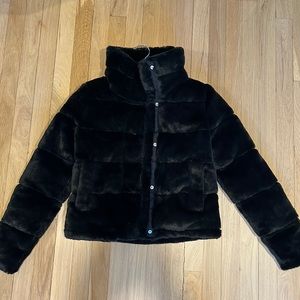 Abercrombie Faux Fur Jacket, XS